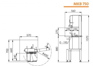 Pásová pila Mado MKB 750