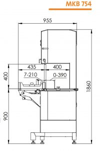 Pásová pila Mado MKB 754